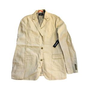 NWT Claiborne  Men`s Suit Formal Blazer Elegant Cream Sand Beige 42
